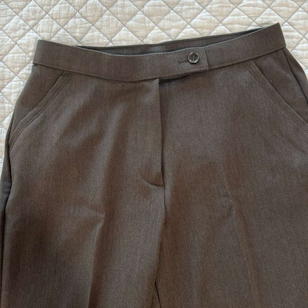 Investment Petites Dark Gray Dress Slacks